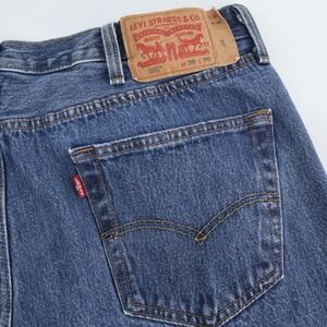 Levi's 501 Original Fit Jeans Mens Size 38x30 Button Fly Denim Blue